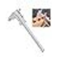 [NIE BENUTZT]Messschieber mit Feststellschraube, Analoger Messschieber, Tragbarer Messschieber 0-150mm, Edelstahl-Messschieber für von LARGEIGHT