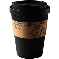 [NIE BENUTZT]Mülleimer Abfalleimer im Kaffeetassen-Design mit Schwingdeckel, großes Fassungsvermögen, leise – für den Innen- und Außenbereich von LARGEIGHT