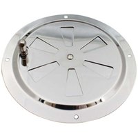 [NIE BENUTZT]Rundes Lüftungsgitter, verstellbarer Lufteinlass und -auslass aus Edelstahl (5 Zoll) von LARGEIGHT