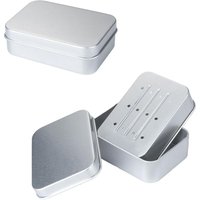 [NIE BENUTZT]Seifenbox, Aluminium-Seifenboxen mit Abtropfgestell, Metall-Seifenbox, Reise-Seifenbox zur Aufbewahrung von Seife zu Hause und auf von LARGEIGHT