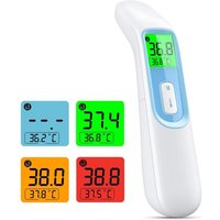 [NIE BENUTZT]Stirnthermometer, Medizinisches Stirnthermometer mit Fieberalarm, LCD-Display, Speicherfunktion, Infrarot-Stirnthermometer für Babys, von LARGEIGHT