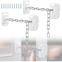 [NIE BENUTZT]Stück Kinderfenstersicherung, verstellbare Kindersicherung Fenstersicherung, Kindersicherung für Türen, geeignet für Fenster, von LARGEIGHT