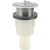 [NIE BENUTZT]Stück Spülbeckenablauf, Edelstahl-Korbsieb, ohne Überlauf, Küchenspüle, Korbsieb für Wischbecken, 40 von LARGEIGHT