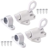 [NIE BENUTZT]Stück Türriegel aus Aluminiumlegierung, Sicherheitsriegel mit Feder, selbstverriegelnder Türriegel, für Fenster, Holztüren, von LARGEIGHT