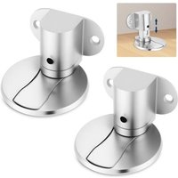 [NIE BENUTZT]Stück magnetischer Türstopper, Bodenmontage mit einstellbarer Höhe, Wandschutz-Design für den Innenbereich, Türblock mit Klebstoff oder von LARGEIGHT