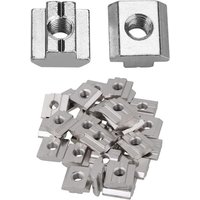 [NIE BENUTZT]T-Muttern, 50 Stück T-Gleitmuttern, Hammerköpfe für Möbel mit Gewinde, T-Nut-Hammermutter, M8-T-Nut-Mutter, M8-Vierkant-T-Muttern für von LARGEIGHT