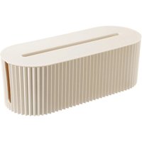 [NIE BENUTZT]Weißes Kabelmanagement, Kabelmanagement, um Kabelsalat zu vermeiden, Aufbewahrung zum Verstecken von Steckdosenleisten, Adaptern und von LARGEIGHT