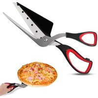 Pizzaschere, Pizzaschere Pizzaschneider Edelstahl Pizzaschneider, 27,5 cm Multifunktionale Küchenschere zum Schneiden von Pizza, Pasta und Pasteten von LARGEIGHT