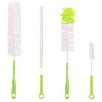 Qisan 4-teiliges Flaschenreinigungsbürsten-Set, multifunktionale Bürsten, lange Wasserflaschenbürste, Flaschenreiniger Qisan 4-teiliges Flaschenreinigungsbürsten-Set, multifunktionale Bürsten, lange Wasserflaschenbürste, Flaschenreiniger von LARGEIGHT