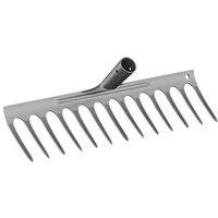 Robuster Rasenrechen für Rasen, Gartengerät aus stabilem Material, Outdoor-Rechen zum effektiven Lösen des Bodens, 13 Zähne von LARGEIGHT