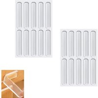 Selbstklebende Stoßstangenstreifen, 20 x transparente Türstoßstangenpolster aus Silikon für Schränke, Küche, Bad, Büro Selbstklebende Stoßstangenstreifen, 20 x transparente Türstoßstangenpolster aus Silikon für Schränke, Küche, Bad, Büro von LARGEIGHT