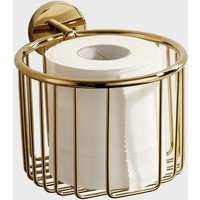 Selbstklebender Toilettenpapierhalter, Wandmontage, Taschentuchspender, hohl, komplett aus Kupfer, Papierhandtuchhalter, mehrfach gefalteter von LARGEIGHT