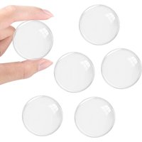 Stück Wand-Türgriffstopper, Ø 40 mm, rund, transparent, selbstklebend, Wandschutzkissen für Türen, Schränke, Schubladen Stück Wand-Türgriffstopper, Ø 40 mm, rund, transparent, selbstklebend, Wandschutzkissen für Türen, Schränke, Schubladen von LARGEIGHT