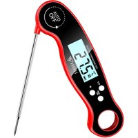 Thermometer, Edelstahl-Klappgrillsonde, elektronisches Fleischthermometer von LARGEIGHT