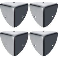 Tischeckenschutz, rostfreier Metall-Eckenschutz, stoßfester Schutz und Dekoration für scharfe Tische und Möbel, 4 Stück, Mattschwarz, EBJ039B-4P Tischeckenschutz, rostfreier Metall-Eckenschutz, stoßfester Schutz und Dekoration für scharfe Tische und Möbel, 4 Stück, Mattschwarz, EBJ039B-4P von LARGEIGHT