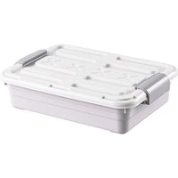 Unterbett-Aufbewahrungs-Organizer mit wasserdichten Rollen, großes Fassungsvermögen, platzsparende Lösung für die Organisation, weiß von LARGEIGHT