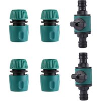 Wasserhahn-Anschluss-Set, Gartenschlauch-Anschluss, Schlauchverbinder mit Regelventil – Gartenschlauch-Absperrventil, Schnell-Schlauchverbinder für Wasserhahn-Anschluss-Set, Gartenschlauch-Anschluss, Schlauchverbinder mit Regelventil – Gartenschlauch-Absperrventil, Schnell-Schlauchverbinder für von LARGEIGHT