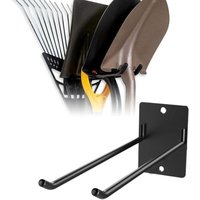 Werkzeugregal für die Garage, Wandmontage, Lagerregal, Mehrzweck-Metallhaken zum Aufhängen von Rechen, Besen, Mopp, Snowboard, Lager oder Garage von LARGEIGHT