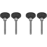 drehbare Nivellierhalterungen, verstellbare Nylon-Gummi-Basispads, Möbelgleiter mit M6-Gewinde, D30 50 mm lange Nivellierfüße für Möbel drehbare Nivellierhalterungen, verstellbare Nylon-Gummi-Basispads, Möbelgleiter mit M6-Gewinde, D30 50 mm lange Nivellierfüße für Möbel von LARGEIGHT
