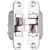 unsichtbares Scharnier – 3D-Aluminium. Farbe: satinierter Edelstahl. – Rechts – GROSSES GEWICHT von LARGEIGHT