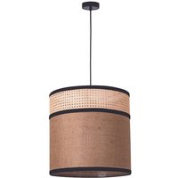 Askras Zylindrische Deckenpendel Jute 1x E27 Max 25W Natur von LARISSA LIGHTING