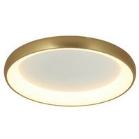 Kantou LED-Deckenleuchte 50W 3000K Aluminium Gold gebürstet Matt von LARISSA LIGHTING