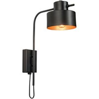 Neo Sconce Wandleuchte Schwarz-Kupfer 1 Licht von LARISSA LIGHTING