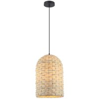 Larissa Lighting - Varosha Bamboo Decken-Pendelleuchte E27 Natur von LARISSA LIGHTING