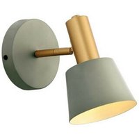 Zambelis Wandleuchte in Grau-matt und Gold-matt E14 180mm - grey von ZAMBELIS