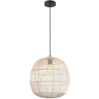 Xanthi Wire Deckenpendelleuchte E27 Max 40W Rattan Natrual von LARISSA LIGHTING