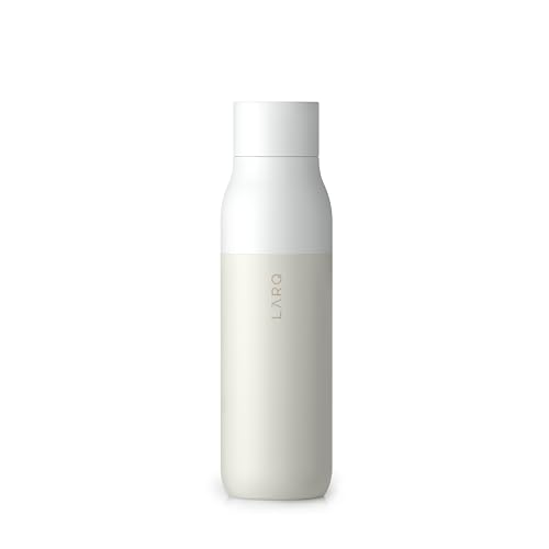 LARQ Twist Top 500ml – Isolierte Edelstahl-Trinkflasche | Thermoskanne, BPA-frei | Wiederverwendbare Wasserflasche für Camping, Büro und Reisen | Hält Getränke kalt und heiß, Granite White von LARQ
