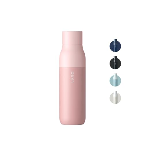 LARQ Bottle Twist Top 500ml - Isolierte Edelstahl-Trinkflasche | Thermoskanne, BPA-frei | Wiederverwendbare Wasserflasche für Camping, Büro und Reisen | Hält Getränke kalt und heiß, Himalayan Pink von LARQ