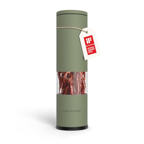LARS NYSØM Chilimühle mit Edelstahl Schneideblatt I Premium Chili Cutter I Designer Gewürzmühle (Sage Green) von LARS NYSØM