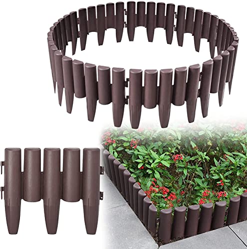 LARS360 5,6m Kunststoff Rasenkante Holz Optik Garden Border Mähkante Beetumrandung Palisade 28x24cm Zaun Braun LARS360 5,6m Kunststoff Rasenkante Holz Optik Garden Border Mähkante Beetumrandung Palisade 28x24cm Zaun Braun von LARS360