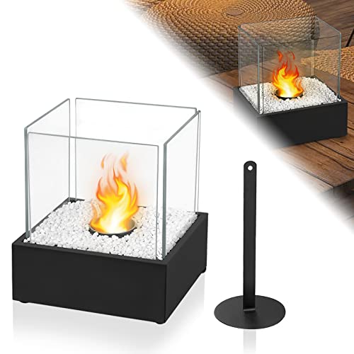 LARS360 Bioethanol Tischkamin Edelstahl mit Deko SteinenSicher und Warm, Tisch Kaminfeuer für Wohnzimmer Balkon Rauchfrei & Geruchlos, Feuerstelle, Glaskamin, Glasfeuer, Tischfeuer, Tisch-Dekofeuer LARS360 Bioethanol Tischkamin Edelstahl mit Deko SteinenSicher und Warm, Tisch Kaminfeuer für Wohnzimmer Balkon Rauchfrei & Geruchlos, Feuerstelle, Glaskamin, Glasfeuer, Tischfeuer, Tisch-Dekofeuer von LARS360