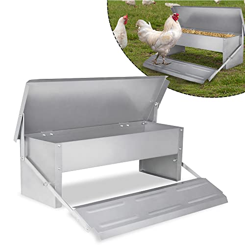 LARS360 Hühnerfutterautomat für 5 kg Futter Automatik Futterautomat Geflügel Futterautomat Rattensicher Automatische Hähnchen Feeder mit Selbstöffnend Pedal und Wasserfest Deckel LARS360 Hühnerfutterautomat für 5 kg Futter Automatik Futterautomat Geflügel Futterautomat Rattensicher Automatische Hähnchen Feeder mit Selbstöffnend Pedal und Wasserfest Deckel von LARS360