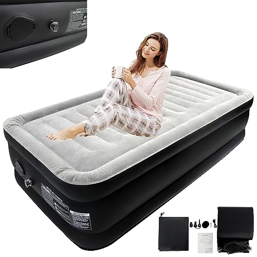 LARS360 Luftmatratze Selbstaufblasend Gästebett Aufblasbare Matratze mit Luftpumpe, 187 x 90 x 46 cm Geeignet für 1 Person, Luftbett inkl.Tragetasche für Camping/zu Hause, Bis 300kg Schwarz Grau LARS360 Luftmatratze Selbstaufblasend Gästebett Aufblasbare Matratze mit Luftpumpe, 187 x 90 x 46 cm Geeignet für 1 Person, Luftbett inkl.Tragetasche für Camping/zu Hause, Bis 300kg Schwarz Grau von LARS360