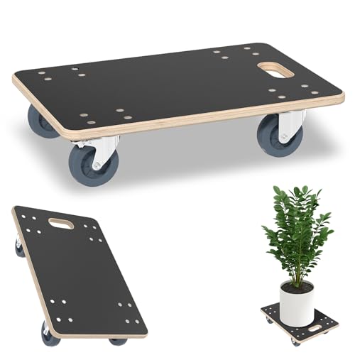 LARS360 Rollbrett 1 Stück Transportroller 600 x 400 x 145 mm Möbelroller Transporthilfe für Umzug Möbel-Transport 200 kg Tragkraft Plattformwagen Transporthilfe Ideal für Indoor & Outdoor von LARS360