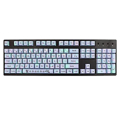112Keys anpassbare PBT-Tastenkappen für 61/87/104/108 Tastenkappe für Gaming-Enthusiasten, leichte Farbstoff-Sublimation, niedliche Tastenkappe, leicht 112Keys anpassbare PBT-Tastenkappen für 61/87/104/108 Tastenkappe für Gaming-Enthusiasten, leichte Farbstoff-Sublimation, niedliche Tastenkappe, leicht von LARUISEE