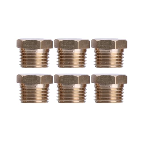 6 Stück Rohreinsätze Rohrstopper Sechsecken Benutzerfreundliche Messingstopfen G1/4 Rohreinsätze Rohrstopper Set Einfache Installation 6 Stück Rohreinsätze Rohrstopper Sechsecken Benutzerfreundliche Messingstopfen G1/4 Rohreinsätze Rohrstopper Set Einfache Installation von LARUISEE