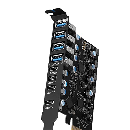 LARUISEE PCIE USB3.2 Hochgeschwindigkeits Erweiterungskarte TypeC + USB3.2 Unterstützt E X16 Desktop Computer PCIE USB Adapter LARUISEE PCIE USB3.2 Hochgeschwindigkeits Erweiterungskarte TypeC + USB3.2 Unterstützt E X16 Desktop Computer PCIE USB Adapter von LARUISEE