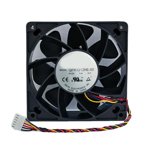 LARUISEE QFR1212HE-00 120x120x38mm DC12V 6 4A Lüfter Temperaturregelung Computergehäuselüfter Hochgeschwindigkeitslüfter Heizkörper von LARUISEE