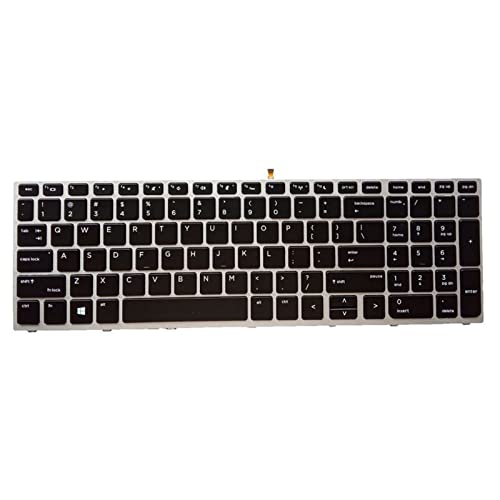 LARUISEE US-Tastatur mit Hintergrundbeleuchtung für 450 G5 455 G5 470 G5 Hintergrundbeleuchtung und silberfarbener Rahmen, optionale schwarze Tastatur, US-Tastatur mit Rahmen, Hintergrundbeleuchtung, LARUISEE US-Tastatur mit Hintergrundbeleuchtung für 450 G5 455 G5 470 G5 Hintergrundbeleuchtung und silberfarbener Rahmen, optionale schwarze Tastatur, US-Tastatur mit Rahmen, Hintergrundbeleuchtung, von LARUISEE
