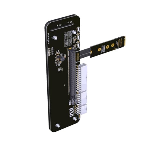 Laptop PC R43SG M.2 Key M für NVMe Externe Grafikkartenständer Halterung PCIe4.0x4 Risers Kabel für Notebook NVMe Externe Grafikkarte von LARUISEE