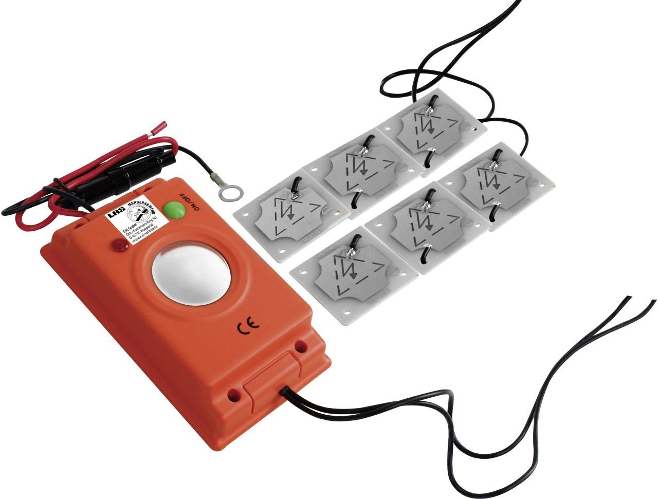 LAS Marderabwehr-Stäbchen LAS Marderabwehrgerät Hochspannung + Ultraschall von LAS