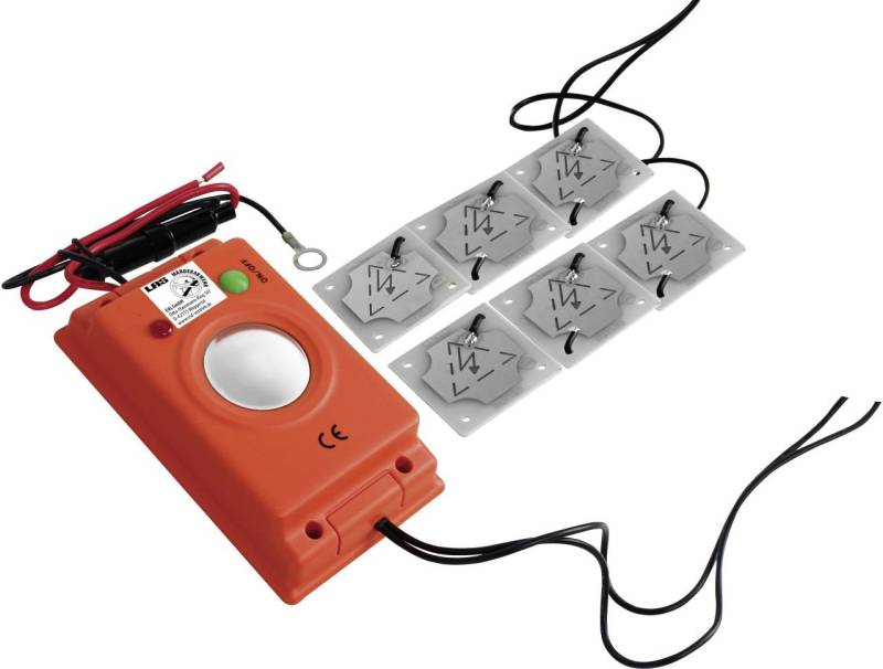 LAS Marderabwehrgerät Hochspannung + Ultraschall 85dB 12/24V DC von LAS
