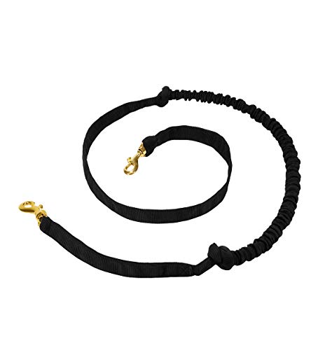 Hundezug Leine mit Ruckdämpfer für Zughundesport Canicross Dogscooter Bikejöring Dogtrekking - 142cm - Hund ab 20kg - Schwarz Hundezug Leine mit Ruckdämpfer für Zughundesport Canicross Dogscooter Bikejöring Dogtrekking - 142cm - Hund ab 20kg - Schwarz von LASALINE