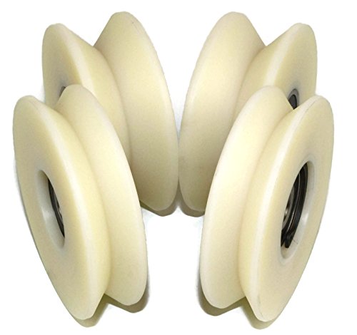 Smart Machines Machines4 Stück Nylon Polyamid Riemenscheibe mit 90° V Nut Schiebetorrad Made in EU von LASANA SMART MACHINES