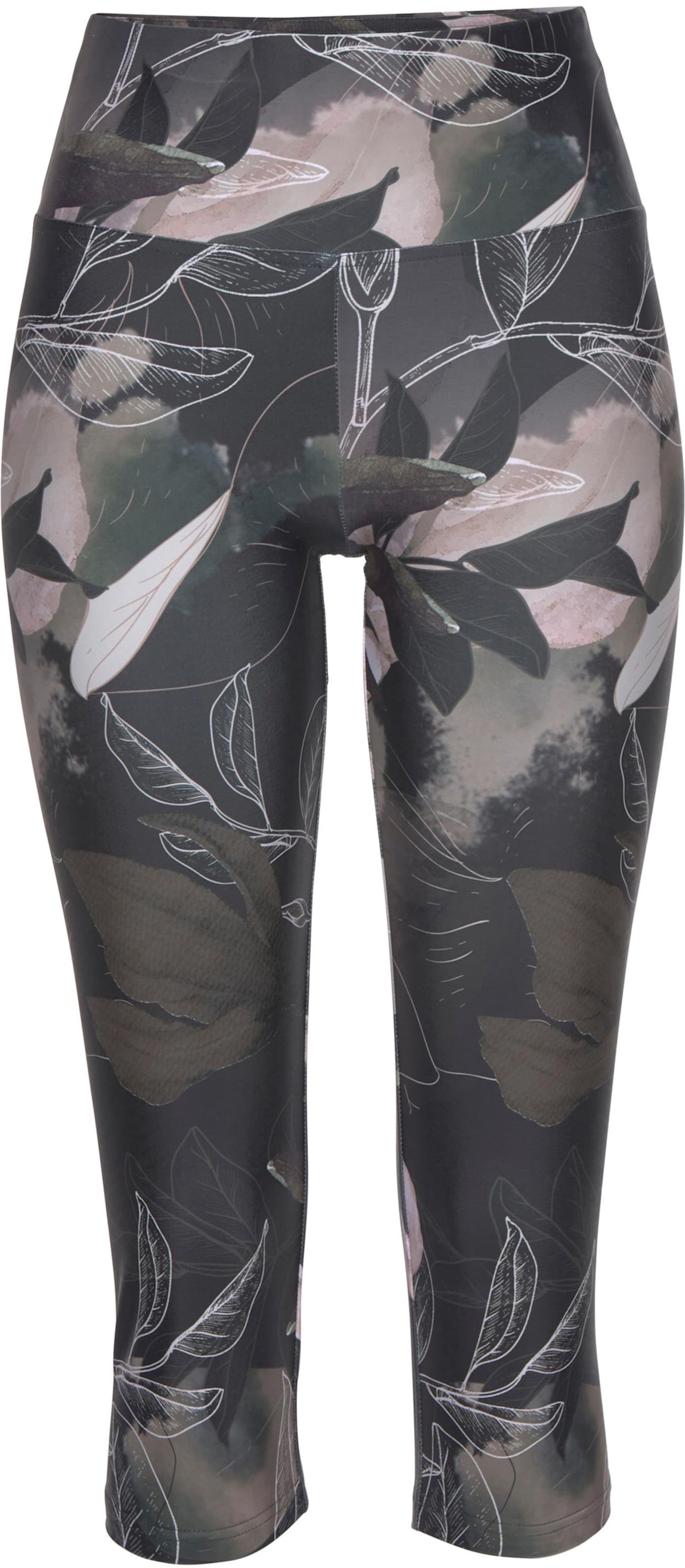 Caprileggings in khaki-gemustert-hellrosa von LASCANA ACTIVE von LASCANA ACTIVE