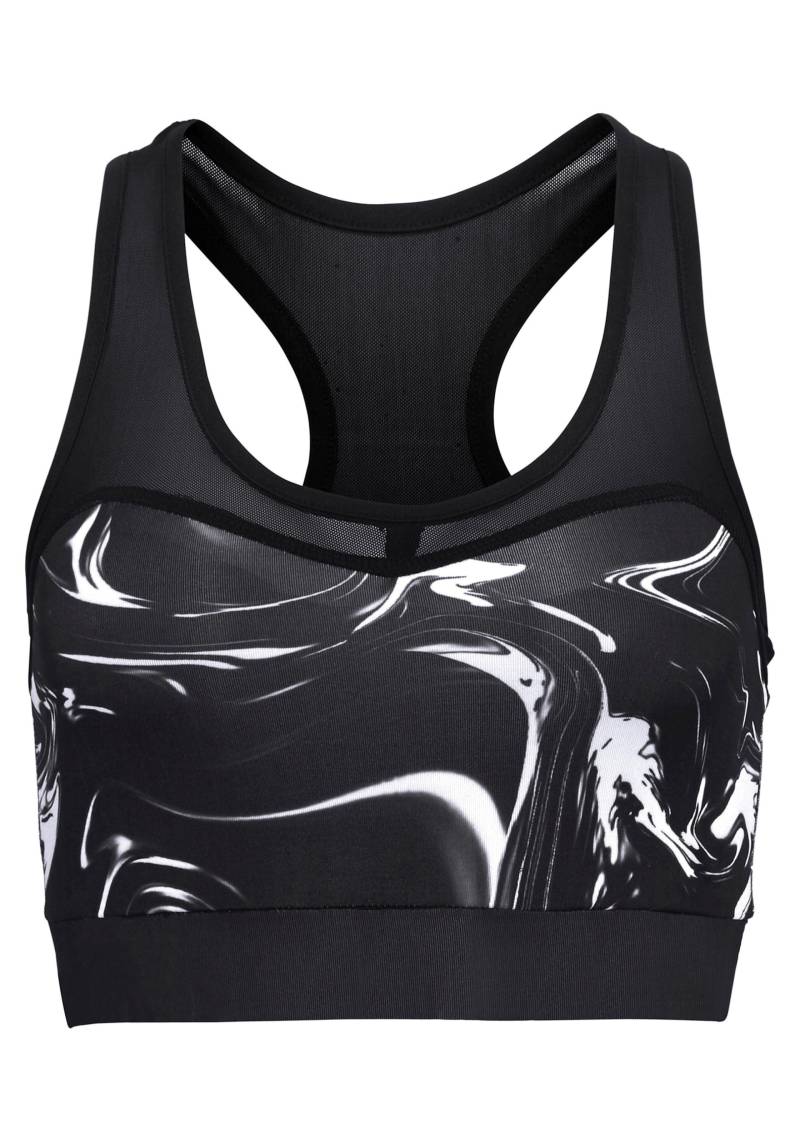 Funktionsshirt in schwarz-marmoriert von LASCANA ACTIVE von LASCANA ACTIVE